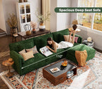 ELUCHANG 113" Modular Sectional Sofa, Comfy Cloud Couch, L Shaped Deep Seat - Image 6