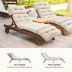 Outdoor Chaise Lounge Chair Cushion Waterproof 74.4 x 22 x 4.7 Inches Memory - Image 6