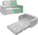 SLIGUY Kids Chair, Toddler Couch, Fold Out Sofa Chair, Toddlers Convertible by SLIGUY