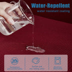 Water Repellent Couch Cushion Cover 3 Pieces Sofa Seat Cushion Covers, Stretch - Image 3