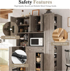 VilroCaz Farmhouse Style Large Kitchen Pantry - Image 6