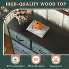 WLIVE 7 Drawer Dresser TV Stand, Entertainment Center, Media Console Table - Image 6