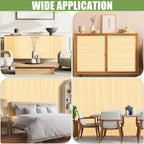 Bamboo Wall Panel for Interior Wall Decor, Renewable Pole Wrap Wainscoting Roll - Image 6