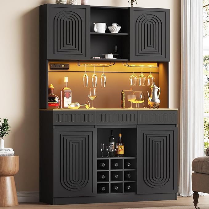 Gyfimoie 71-Inch Tall Wine Bar Cabinet by Gyfimoie