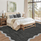 GarveeHome Scalloped Washable Area Rug 6x9 Rug - Image 3