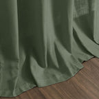 Forest Green Linen Curtains 108 Inches Long - Image 8