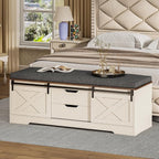 UPOSOJA 60“ Farmhouse Storage Bench - Image 9