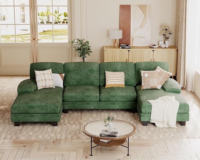 JUMMICO Sectional Couches for Living Room, U Shaped Couch by JUMMICO
