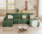 JUMMICO Sectional Couches for Living Room, U Shaped Couch by JUMMICO