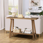 HOKYHOKY Reclaimed Solid Wood Console Table, 43.3" Farmhouse Entryway Table - Image 6