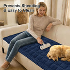 Smiry Couch Cover for Dogs, Non Slip Fuzzy Pet Sofa Covers Washable | Sofa - Image 3