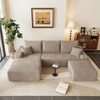 95" Cloud Sectional Couch U-Shaped Chaise - Image 6