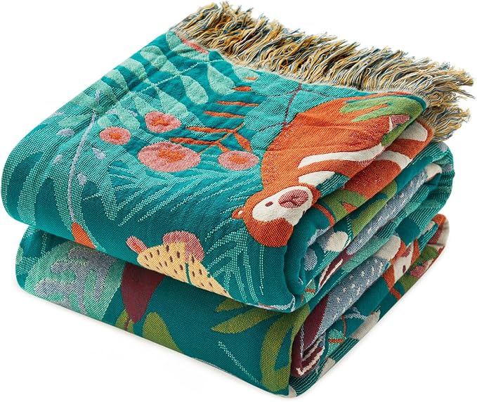 LUTBM Throw Blanket for Bed Couch Sofa Soft Cotton Twin Summer Blankets for by LUTBMFindYourFreeSpiritatHome