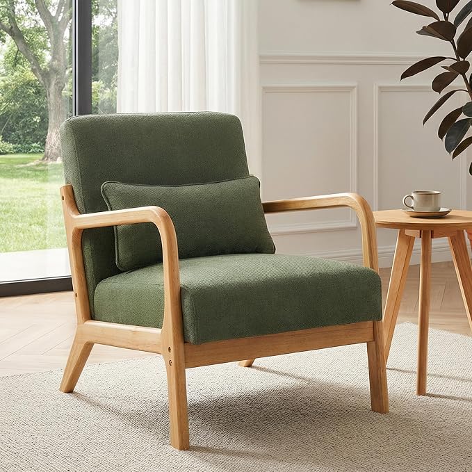 Mid Century Accent Chair, Comfy Arm Chair by Unknown