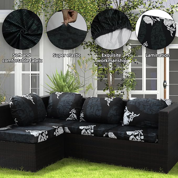 Outdoor Cushion Covers Set, Replacement - Image 3