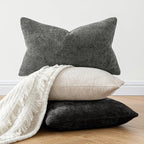 MIULEE Decorative Couch Throw Pillow Covers 20x20 Inch Neutral Beige 2 Pack | - Image 4