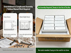 5-Tier Wall Mounted Display Cabinet, No Assembly Required Ready to Use Out of - Image 3