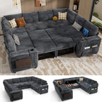 Vipbear 111" Modular Sectional Sleeper Sofa by VipbearLiving
