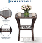 3-Piece Patio Furniture Set, 2 Swivel Rocking Chairs - Image 4