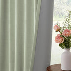 INOVADAY Sage Green Curtains 100% Blackout Curtains - Image 7