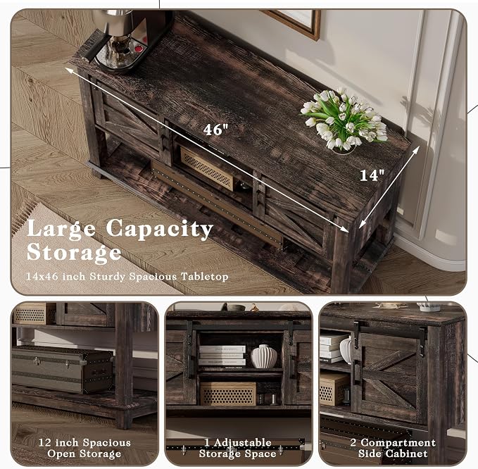 LUXOAK Farmhouse Entryway Table - Image 6