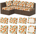 8Pcs Outdoor Cushion Covers, Stretch Patio Furniture Couch Chair Slipcovers | by VORSHAPE