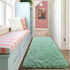 Sage Green Runner Rugs for Bedroom Living Room, Fluffy 2x6 Bedside Area Rug | - Image 7