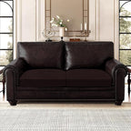 ANARACHON Leather Look Couch Cushion Covers Sofa Seat Slipcovers Sets Couches - Image 2