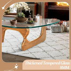 Modern Coffee Table for Living Room, 35.8" Mid Century Center Table, Tea Table - Image 3