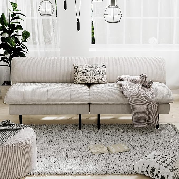 Ribilake 70" Futon Sofa Bed, 4 in 1 Multi-Function Couch Sleeper - Image 2