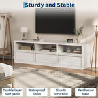 GarveeHome 70in TV Stand for TVs up to 85", Mid Century Modern Entertainment - Image 7