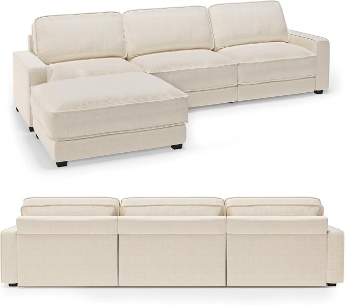 Vipbear 120" Oversized Modular Sectional Sofa, L Shaped Couch Set - Image 9