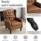 Pia Ricco Set of 2 Mid-Century Modern Wingback Accent Chairs - Image 4
