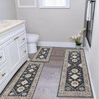 HEBE Boho Kitchen Rugs Set of 3, Non Slip Washable Kitchen Mats - Image 8