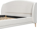 Christopher Knight Home Hazel King Size Bed Frame, Upholstered Platform Bed - Image 11