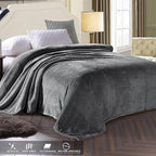 Exclusivo Mezcla Soft Waffle Fleece Bed Blanket Twin Size, Cozy Fluffy Design - Image 3