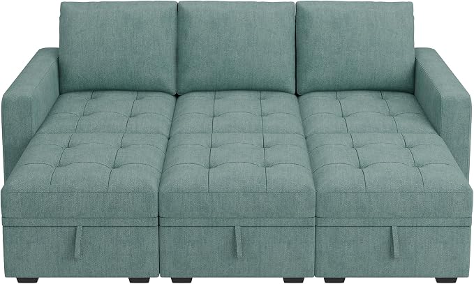HONBAY Modular Sectional Couch Sleeper Sofa Bed - Image 7
