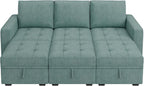 HONBAY Modular Sectional Couch Sleeper Sofa Bed - Image 7