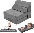 Foldable Sofa Bed for Adults Comfy Folding Sofa Bed, Convertible Sleeper Sofa by LitaiL