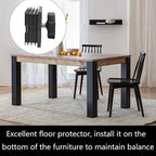 8Pcs Adjustable Leveling Feet 50 x 50mm Square Insert Kit Furniture Glide - Image 4