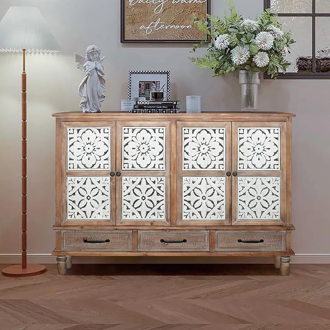 LKTART 59" Vintage Sideboard Buffet Cabinet - Image 4