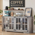 AMERLIFE Farmhouse 63" Buffet Sideboard Cabinet by AMERLIFE