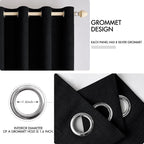 MIULEE 100% Blackout Linen Curtains - Image 4