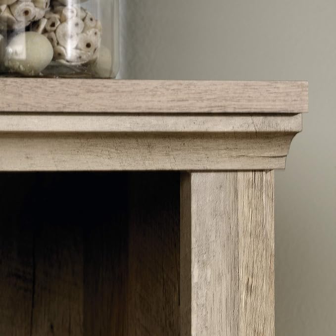 Sauder Miscellaneous Storage 3-Shelf Bookcase/ Book Shelf, Lintel Oak finish - Image 4