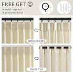 Topfinel Pinch Pleated 94 Inch Curtains 2 Panels - Image 6