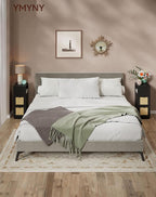 YMYNY Rattan Nightstands Set of 2, Boho Bedside Table - Image 9