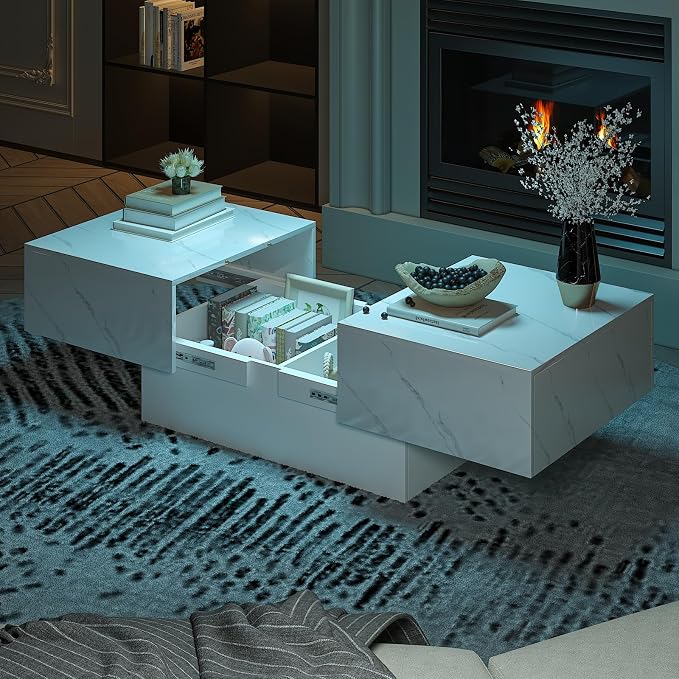 Marble Modern Coffee Table - Image 7
