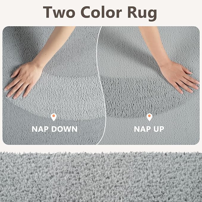 2x10 Light Grey Solid Runner Rug Washable Non-Slip - Image 9