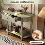 Retro Curved Console Table - Image 5