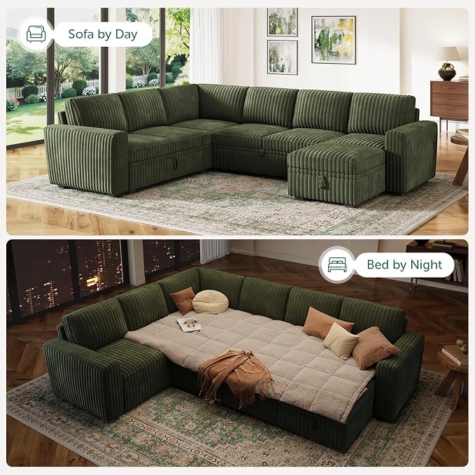 HONBAY Modular Sectional Sleeper Sofa - Image 4